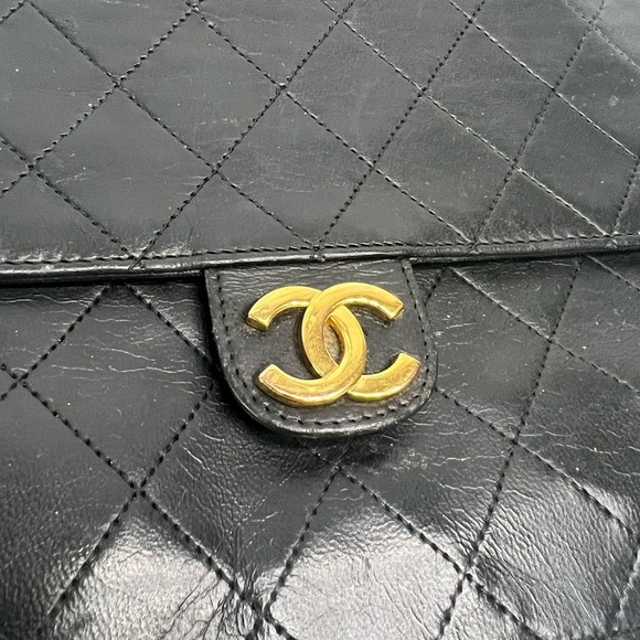VINTAGE Chanel Shoulder Crossbody Flap Bag - Picture 5 of 14